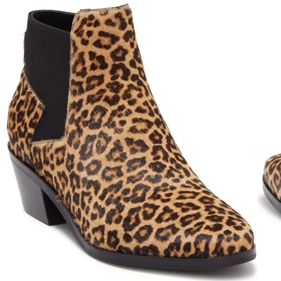 NEW Cole Haan Gia Animal Print Ankle Boots - Picture 1 of 10